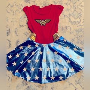 Little Girls Wonder Woman Costume.